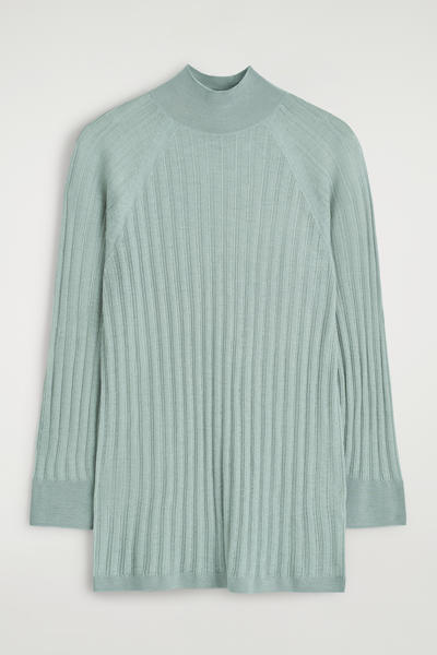 COS シアーリブニットトップス