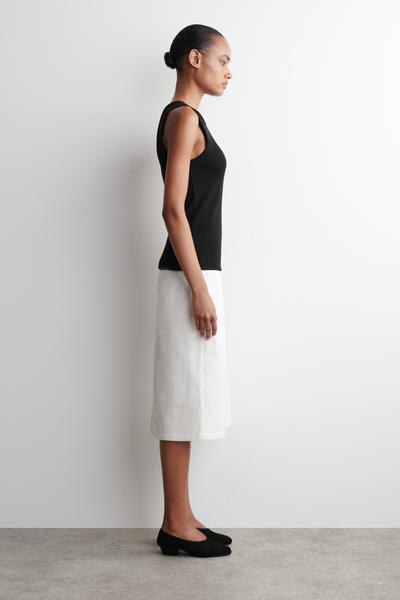 COS スエードヒールのバレリーナ