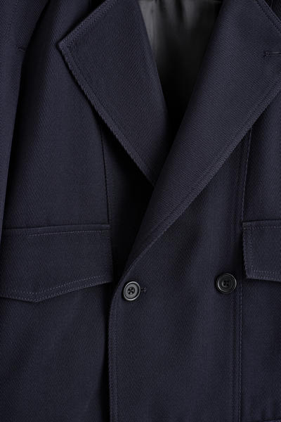 COS ウール混ダブルブレストジャケット