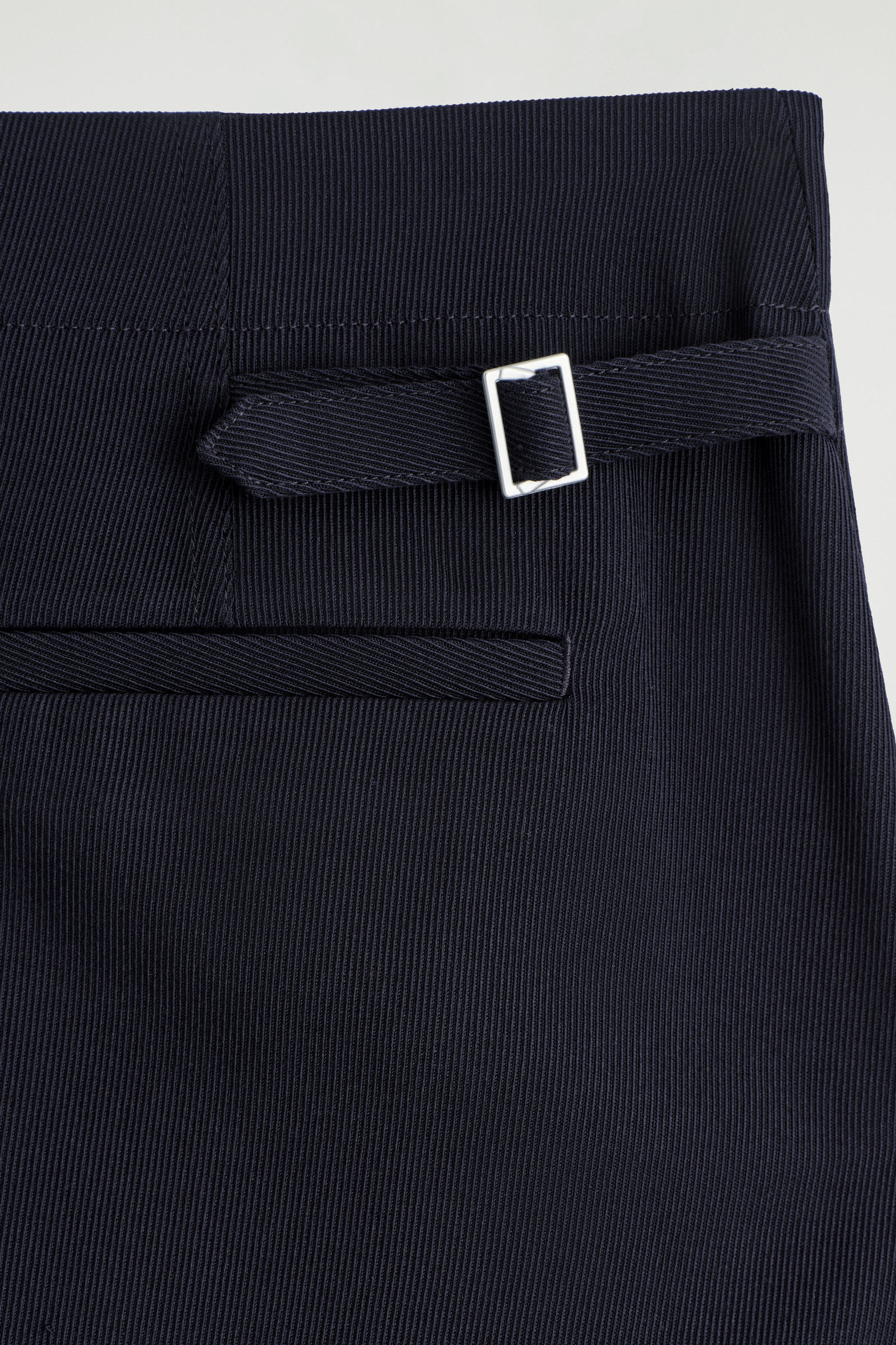 PLEATED WOOL-BLEND STRAIGHT-LEG TROUSERS プリーツ入りウール