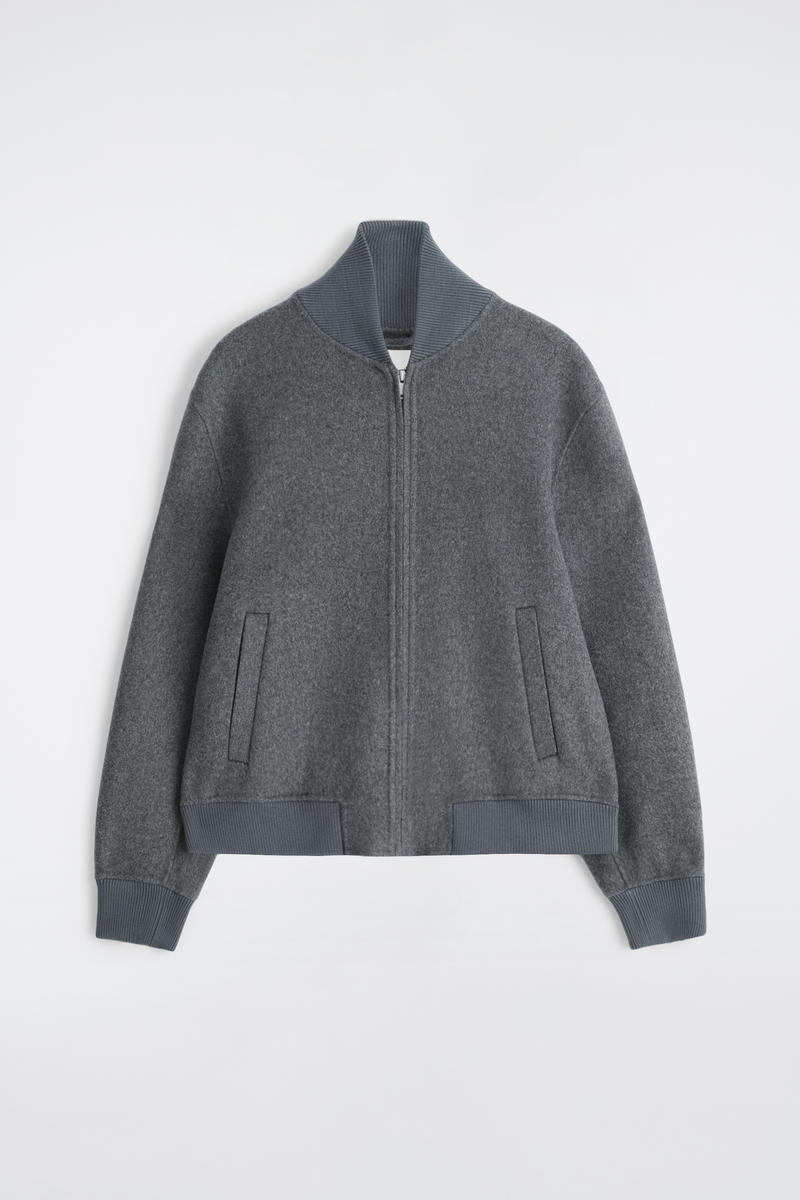 SPLIT WOOL BOMBER JACKET スプリットウール ボンバージャケット