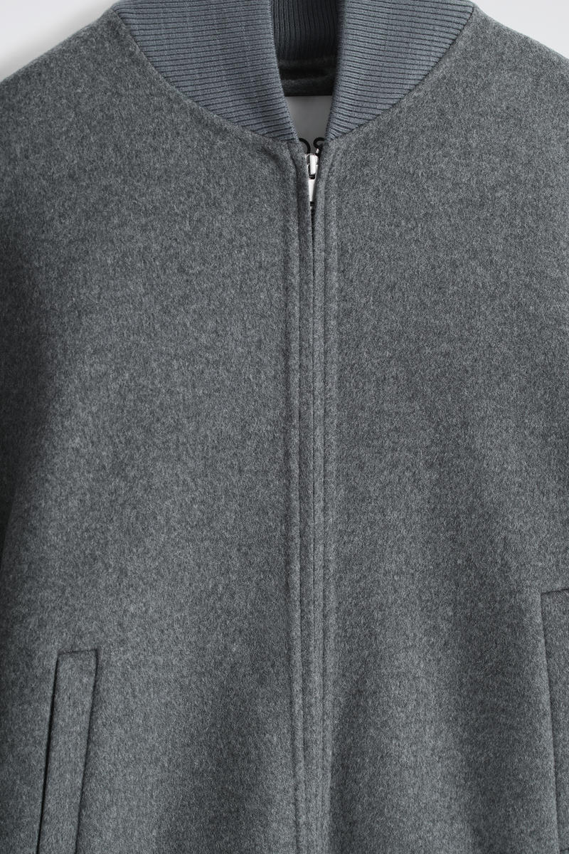 SPLIT WOOL BOMBER JACKET スプリットウール ボンバージャケット