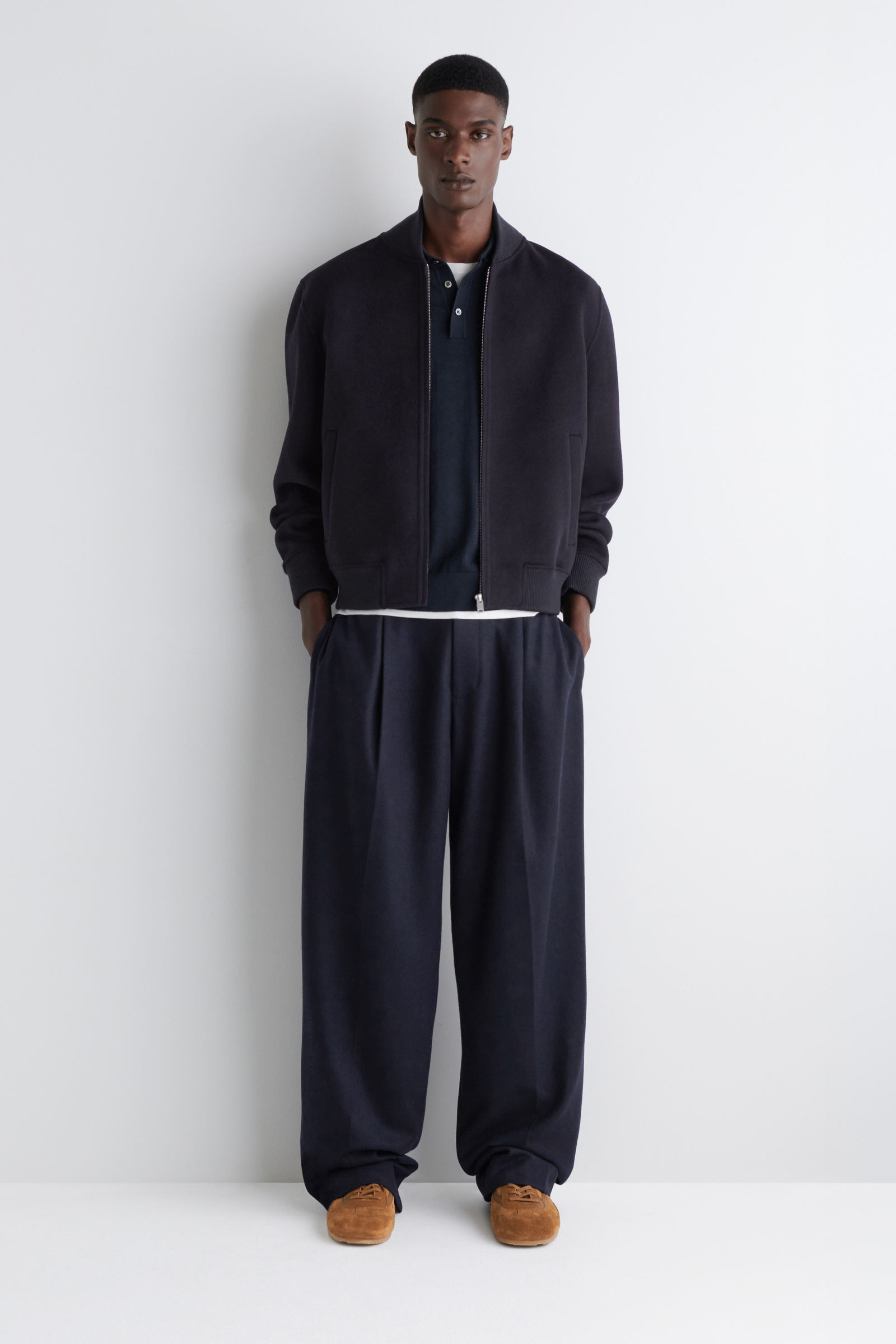 SPLIT WOOL BOMBER JACKET スプリットウール ボンバージャケット