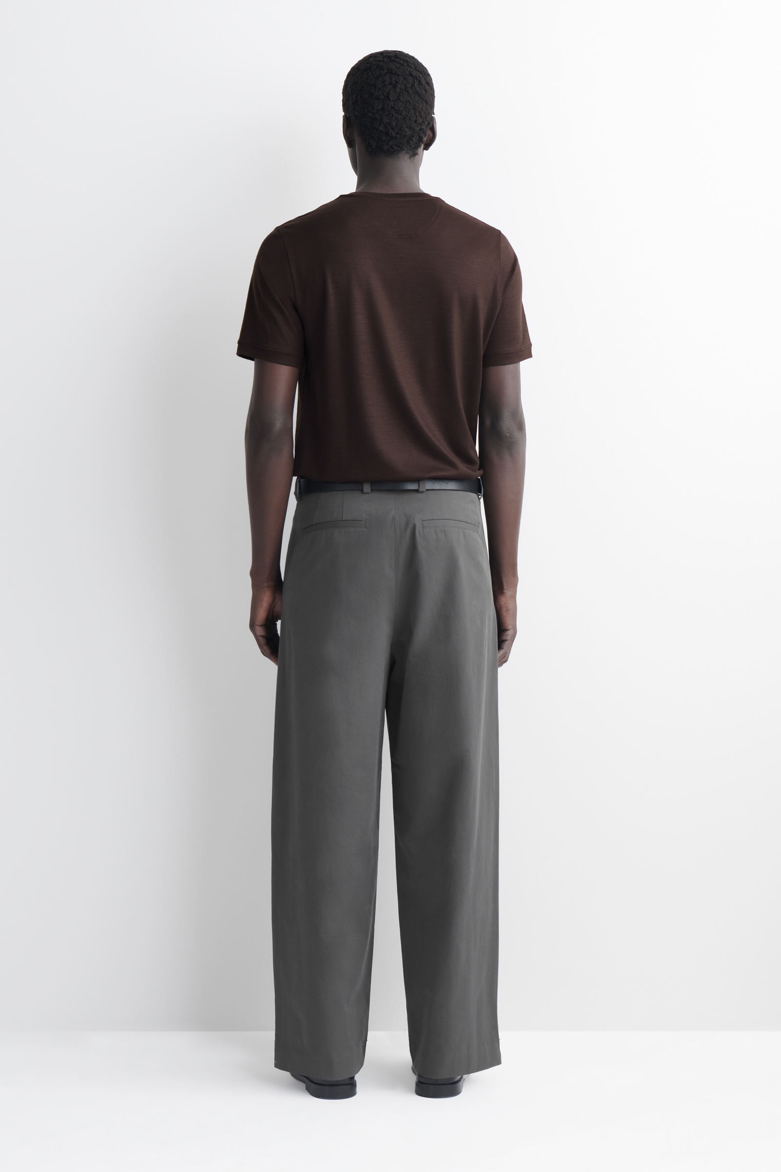 cos ワイドレックコットンパンツ　38 WIDE-LEG COTTON TROUSERS ワイドレッグコットンパンツ グレー｜COS
