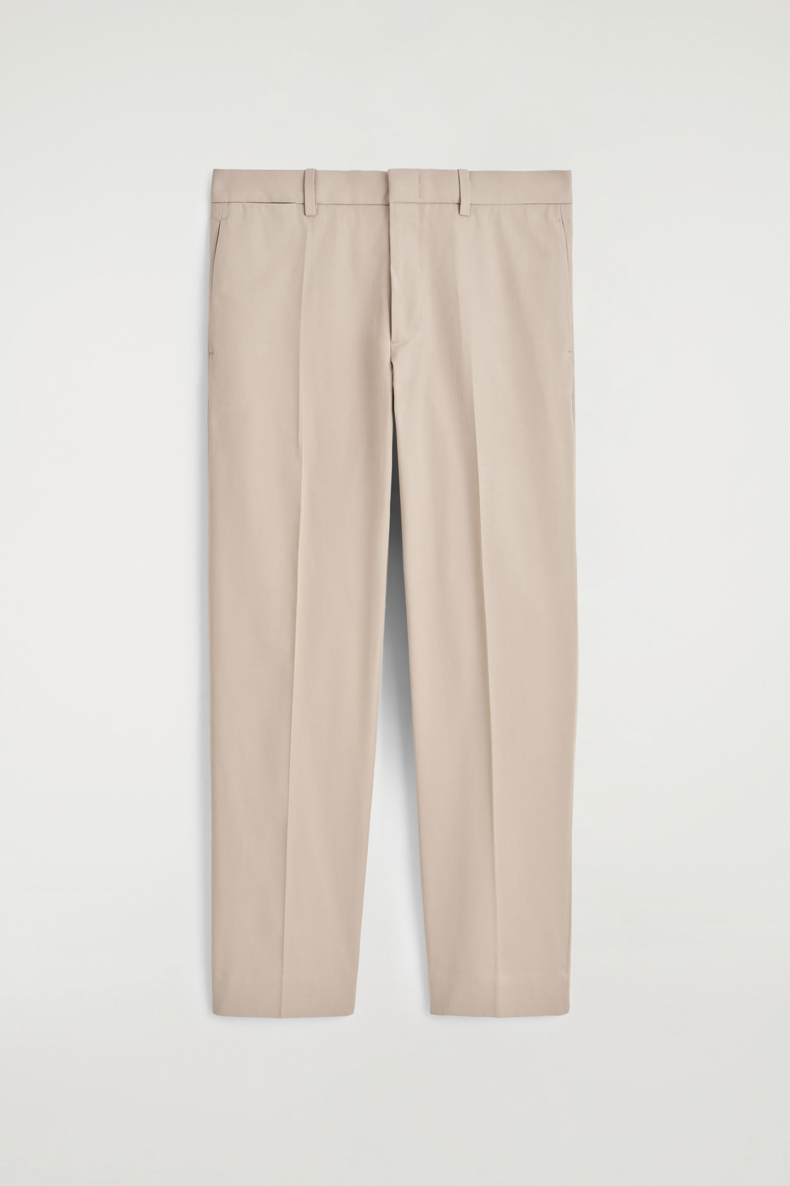 COTTON STRAIGHT-LEG CHINOS コットンストレートレッグチノ ベージュ