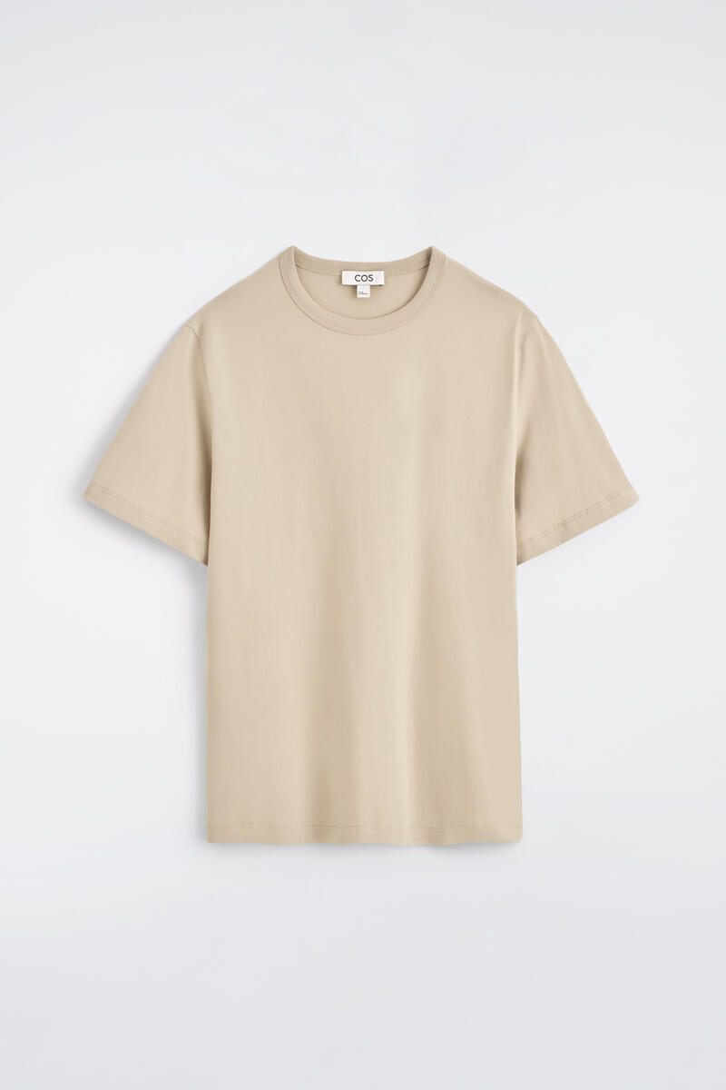 COS ライトウェイト ブラッシュドコットンTシャツ