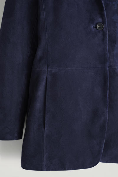 COS スエードシングルブレストブレザー