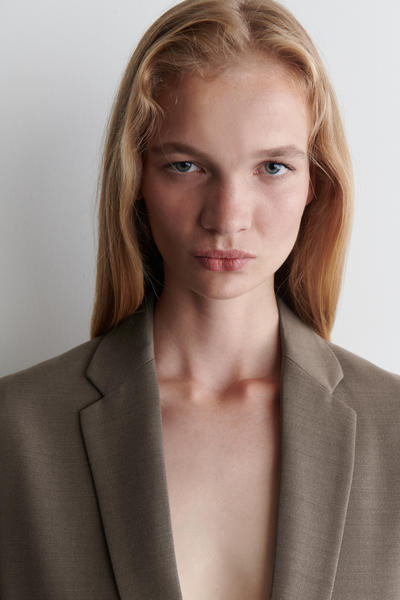 COS メリノウールブレンドブレザー