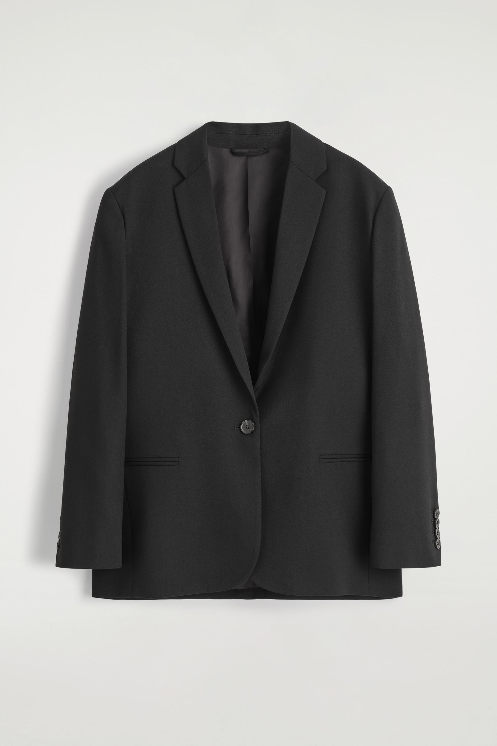 MERINO WOOL-BLEND BLAZER メリノウールブレンドブレザー ブラック