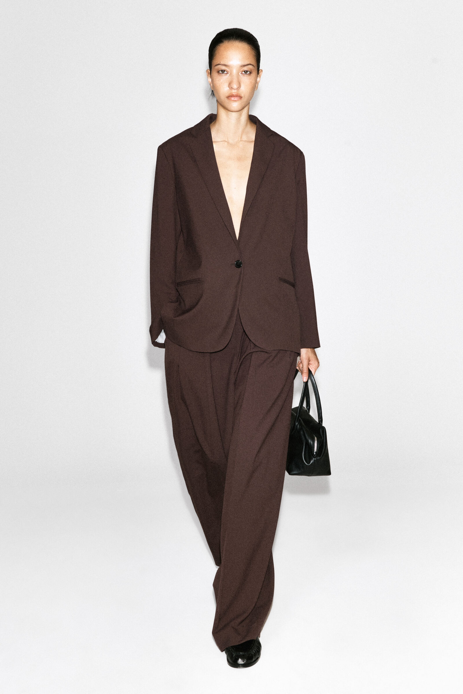 MERINO WOOL-BLEND BLAZER メリノウールブレンドブレザー ダーク