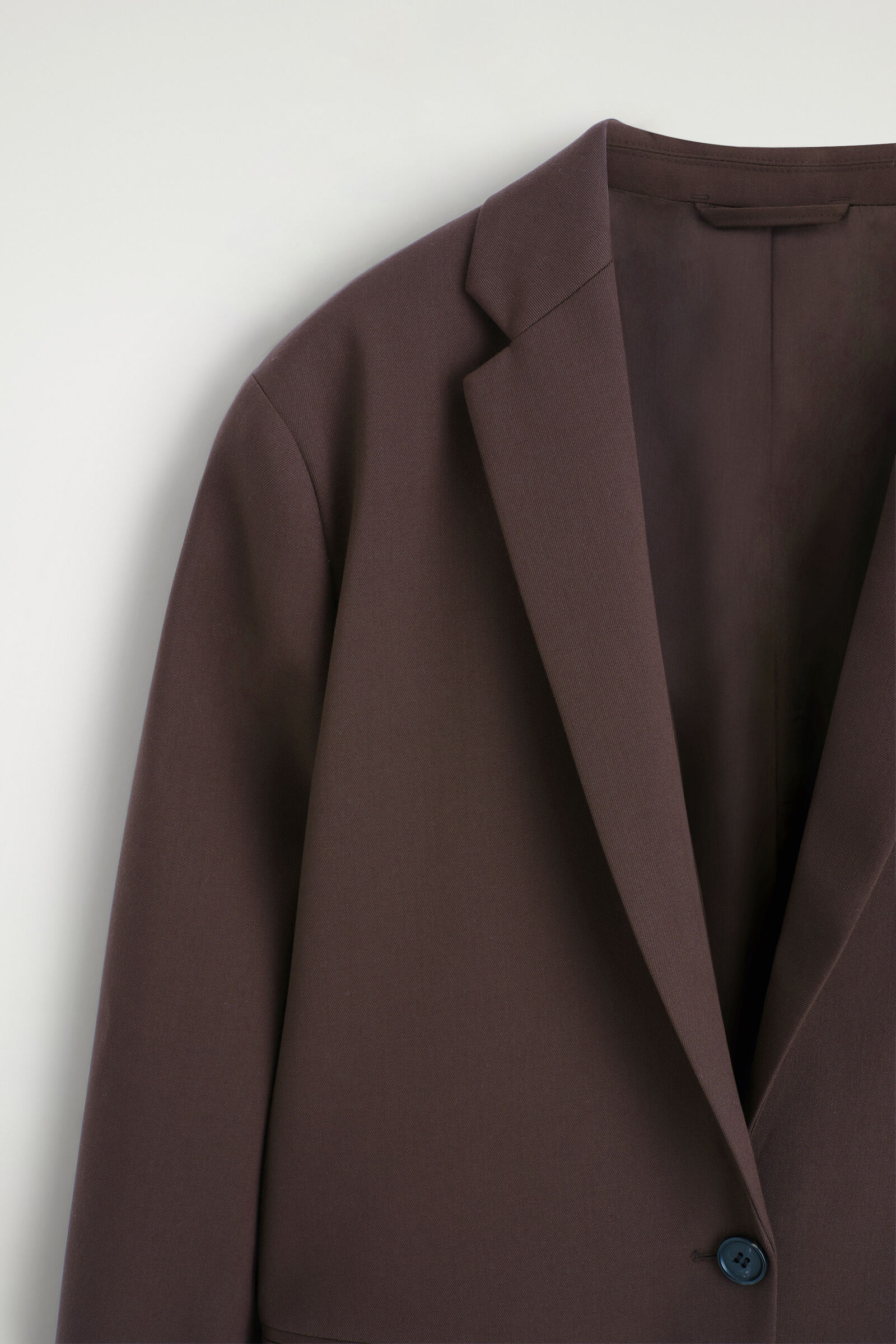 MERINO WOOL-BLEND BLAZER メリノウールブレンドブレザー ダーク