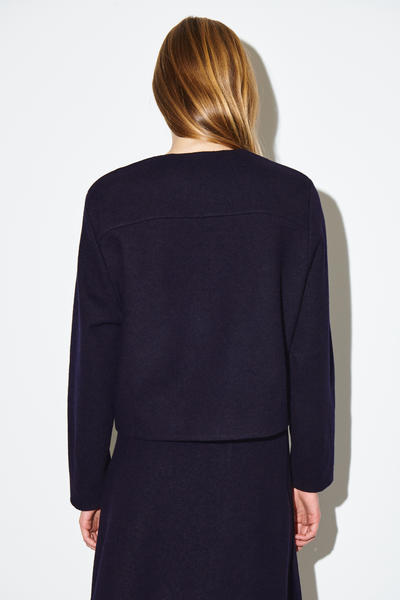 COS ボイルドメリノウールカーディガン