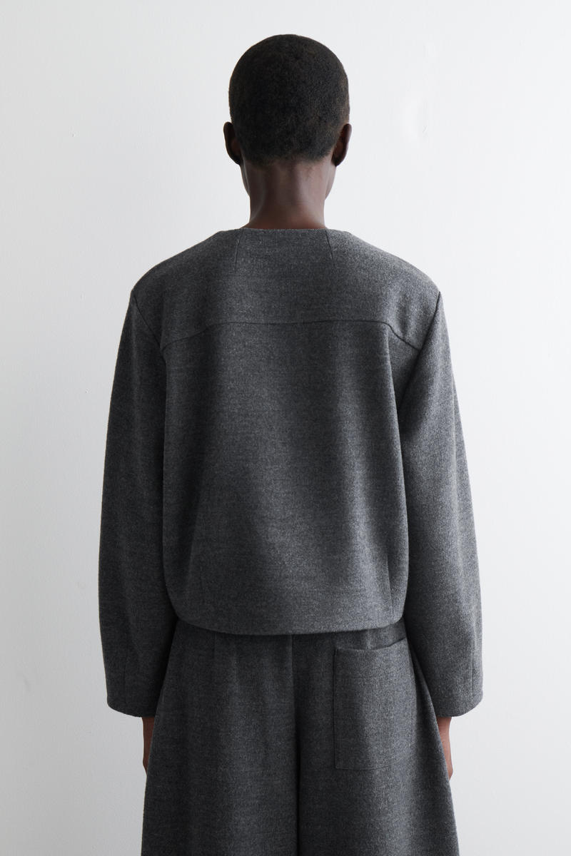 BOILED MERINO WOOL CARDIGAN ボイルドメリノウールカーディガン