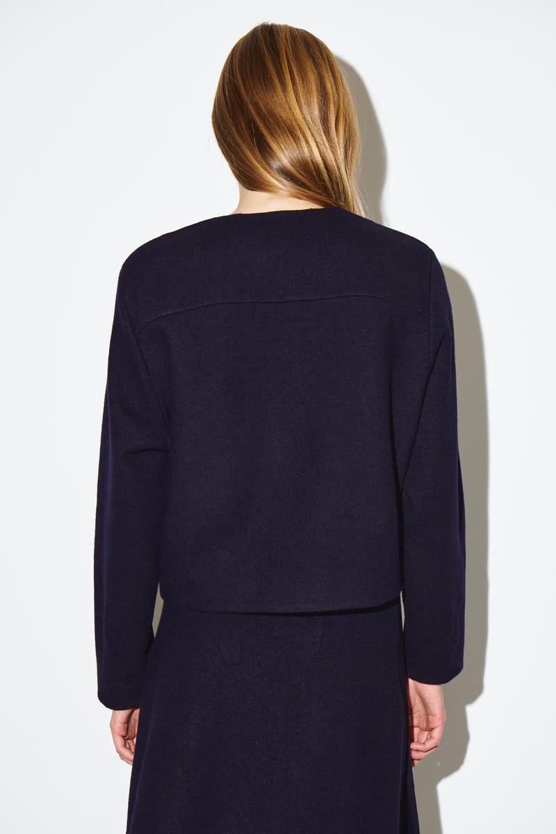 COS ボイルドメリノウールカーディガン