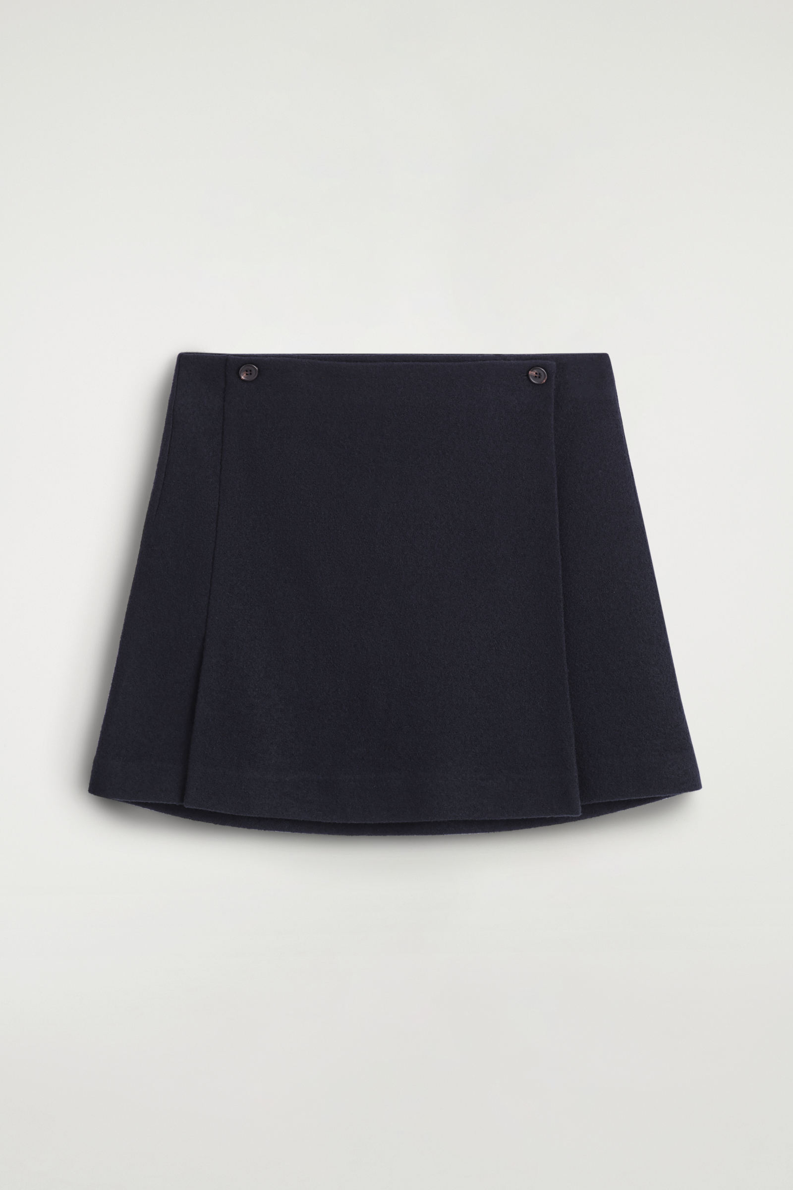 BOILED MERINO WOOL MINI SKIRT ボイルドメリノウールミニスカート