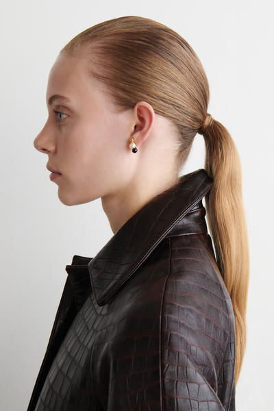 COS アシンメトリー パールイヤリング