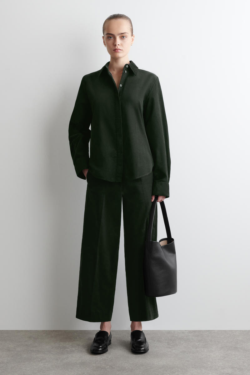 CORDUROY SHIRT コーデュロイシャツ ダークグリーン｜COS コス 公式