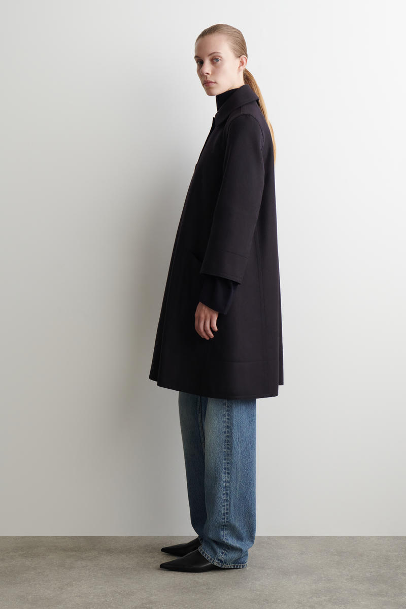 VOLUMINOUS WOOL CAR COAT ボリュームのあるウールカーコート