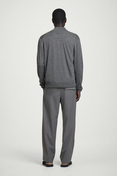 COS レイヤードファインカシミヤカーディガン