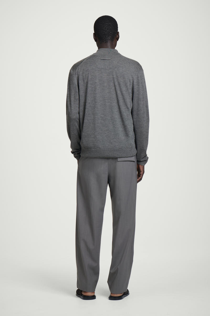 COS レイヤードファインカシミヤカーディガン