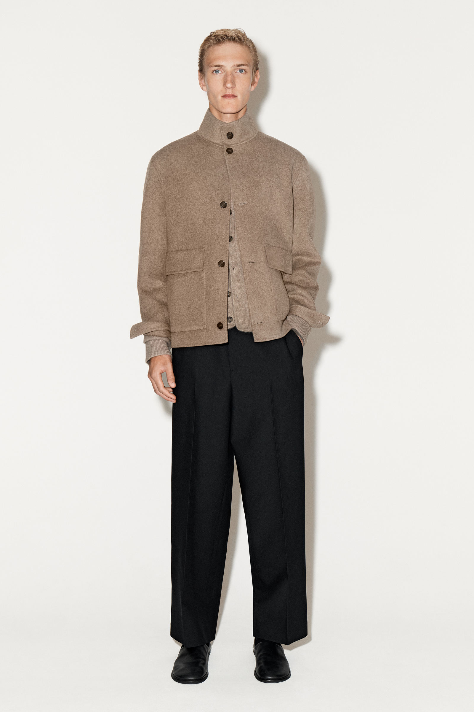 SPLIT WOOL HARRINGTON JACKET スプリットウール ハリントンジャケット