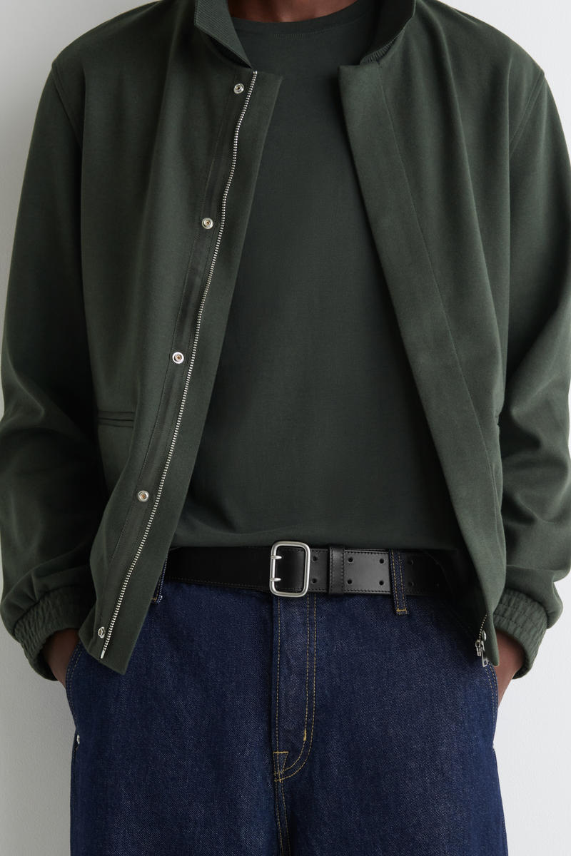 COS 2本ピンバックルレザーベルト