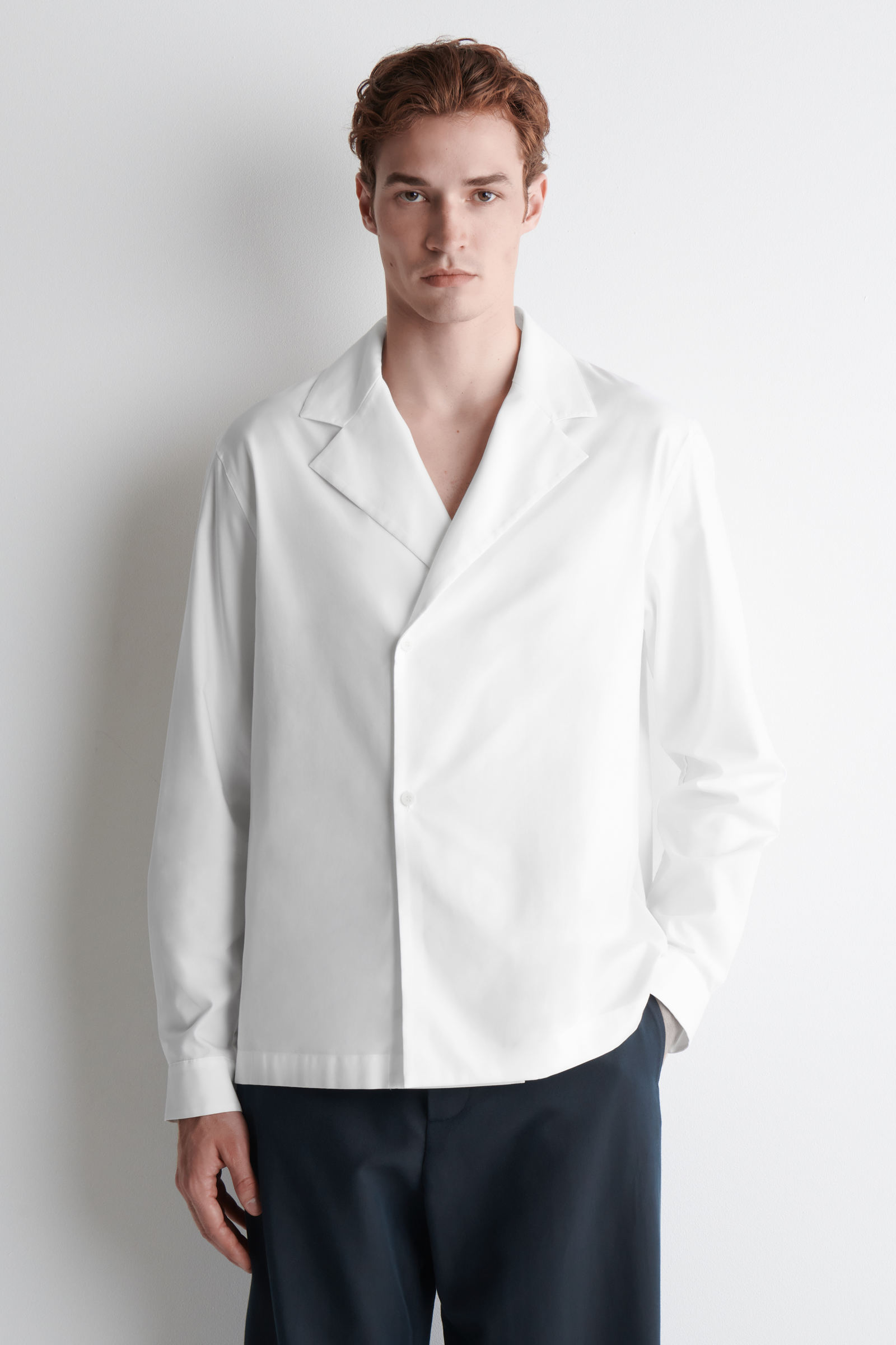 DOUBLE-BREASTED SHIRT ダブルブレストシャツ ホワイト｜COS コス 公式 