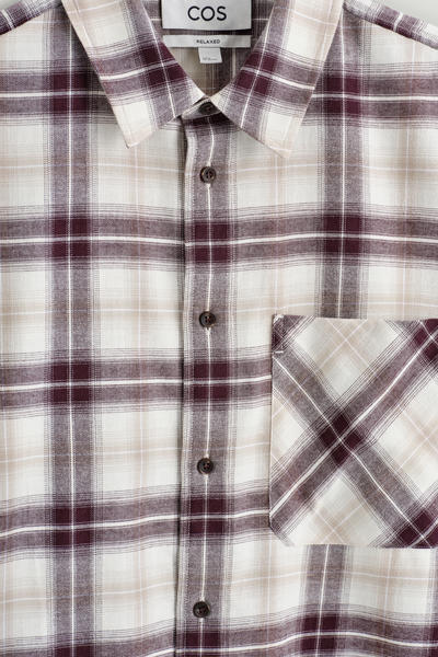 COS チェックピマコットンシャツ
