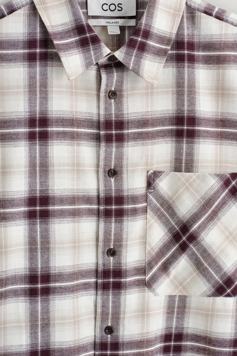 COS チェックピマコットンシャツ