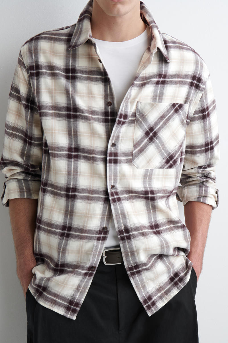 COS チェックピマコットンシャツ