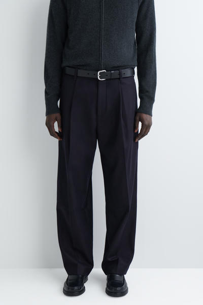 COS オーバーサイズウールストレートレッグパンツ