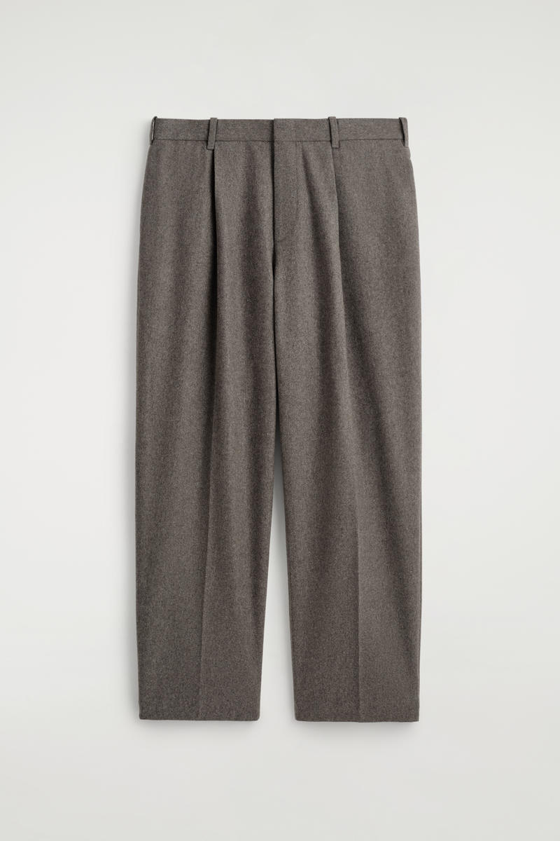 RELAXED WOOL STRAIGHT-LEG TROUSERS オーバーサイズウール