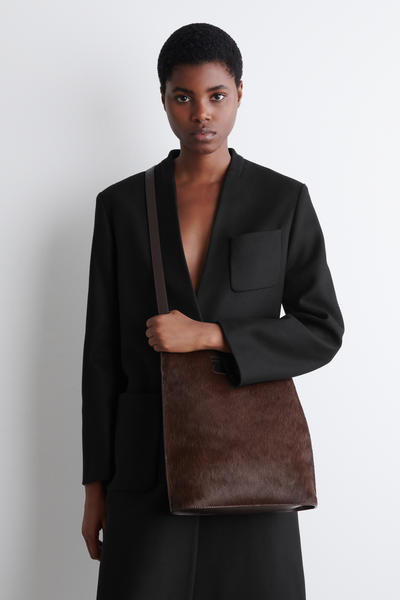 COS フォリオバッグ - ポニーヘア