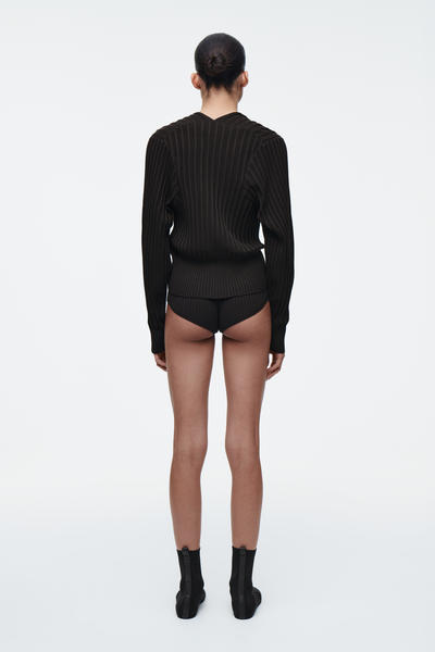 COS リブニットシルクマイクロショートパンツ