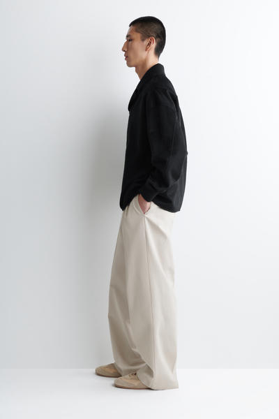 COS プラケットディテールウールブレンドポロニット