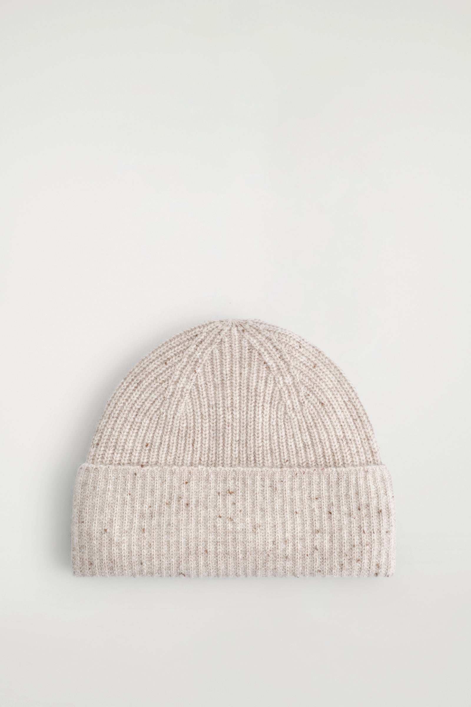 WOOL-CASHMERE BEANIE ウールカシミヤビーニー ベージュメランジュ