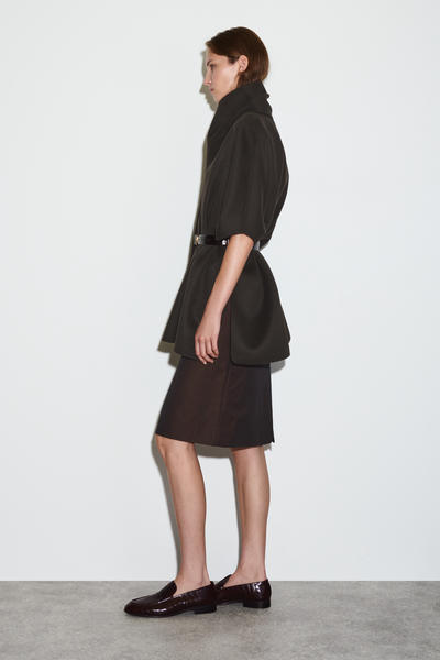 COS ダブルフェイスウールスカーフケープ