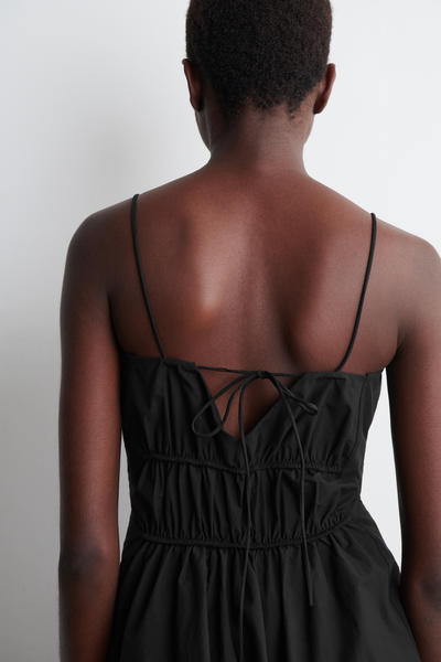 COS ギャザーコットントップ