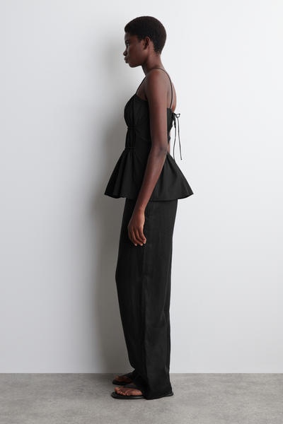 COS ギャザーコットントップ