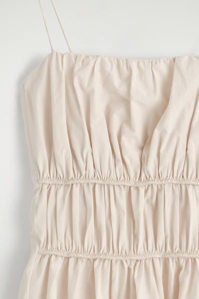 COS ギャザーコットントップ