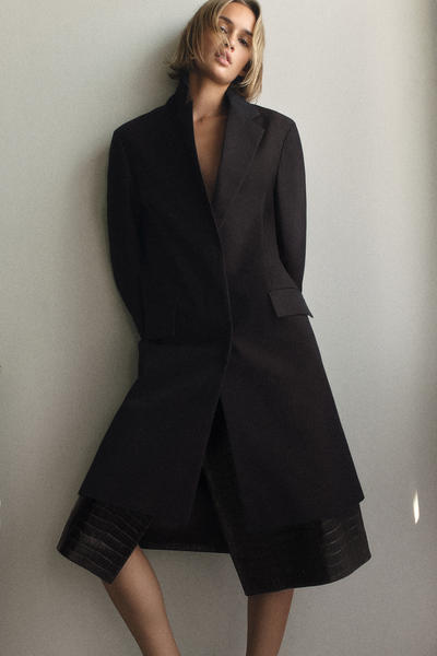 COS テーラードコットンコート