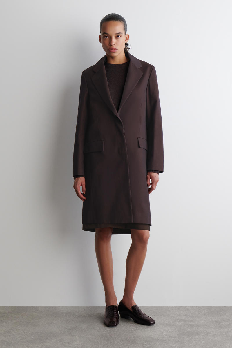 COS テーラードコットンコート