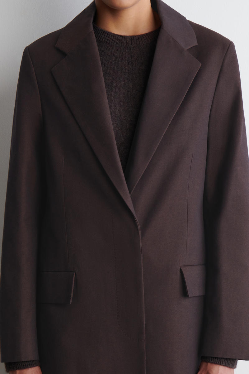 COS テーラードコットンコート