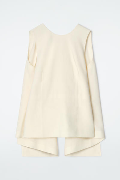 COS デコンストラクテッド オープンバックトップ