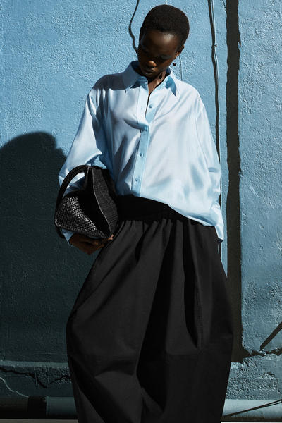 COS スモックパネルミディスカート