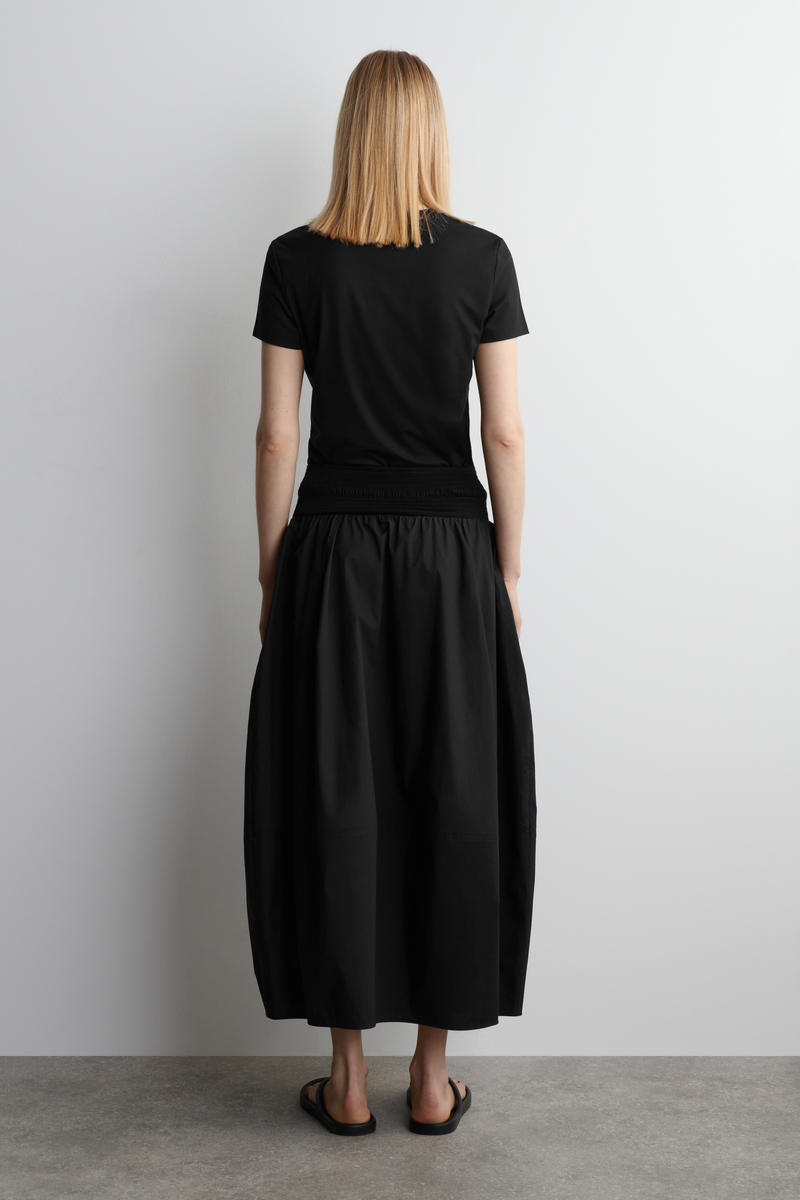 COS スモックパネルミディスカート