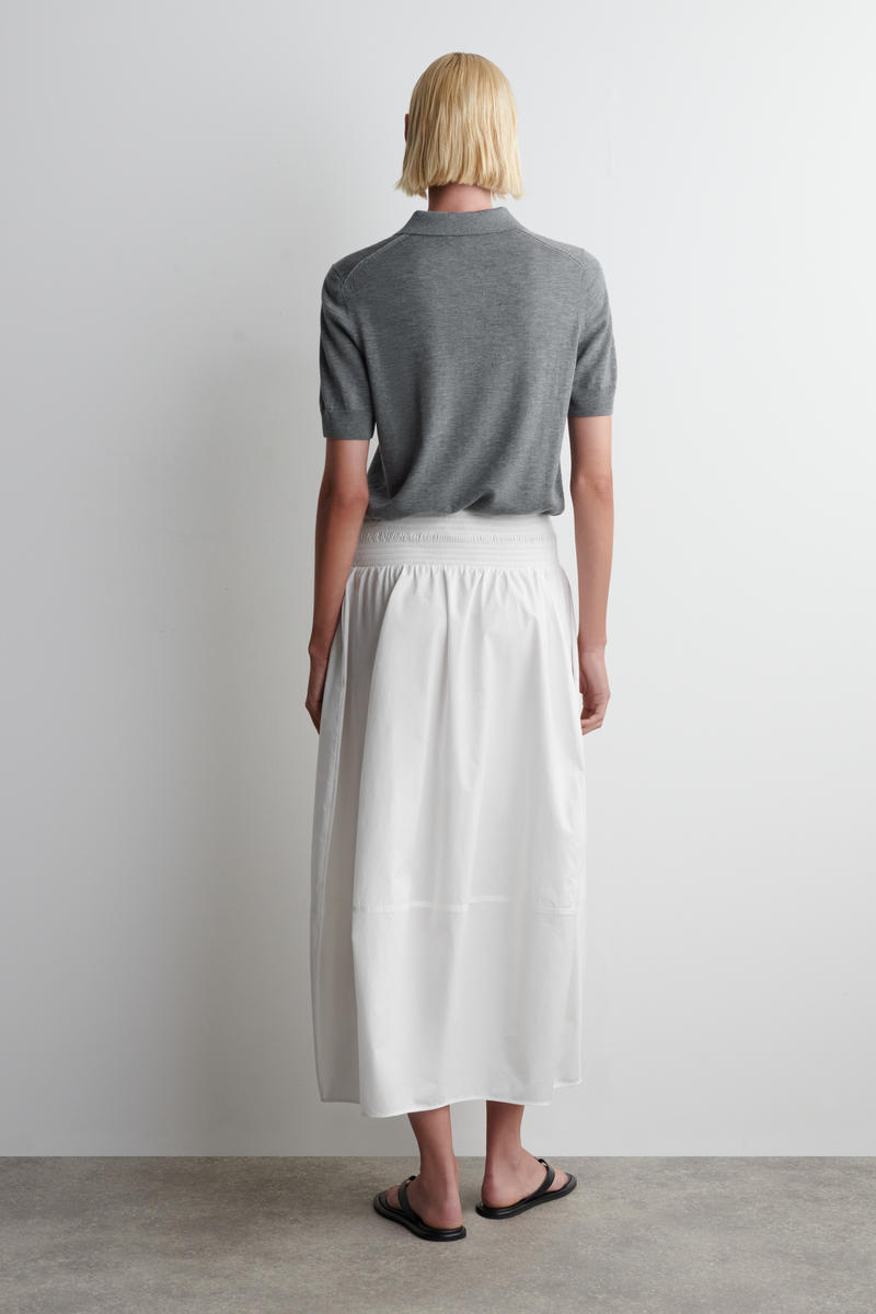 COS スモックパネルミディスカート