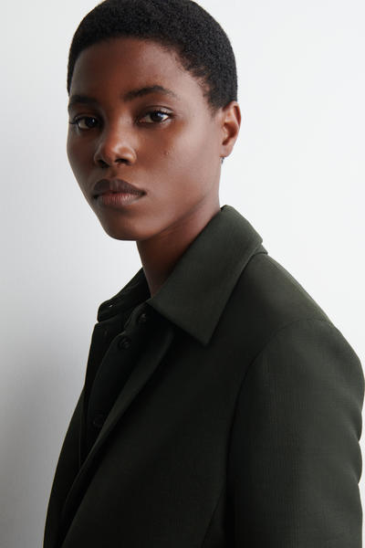 COS ロングラインウールブレンドブレザー