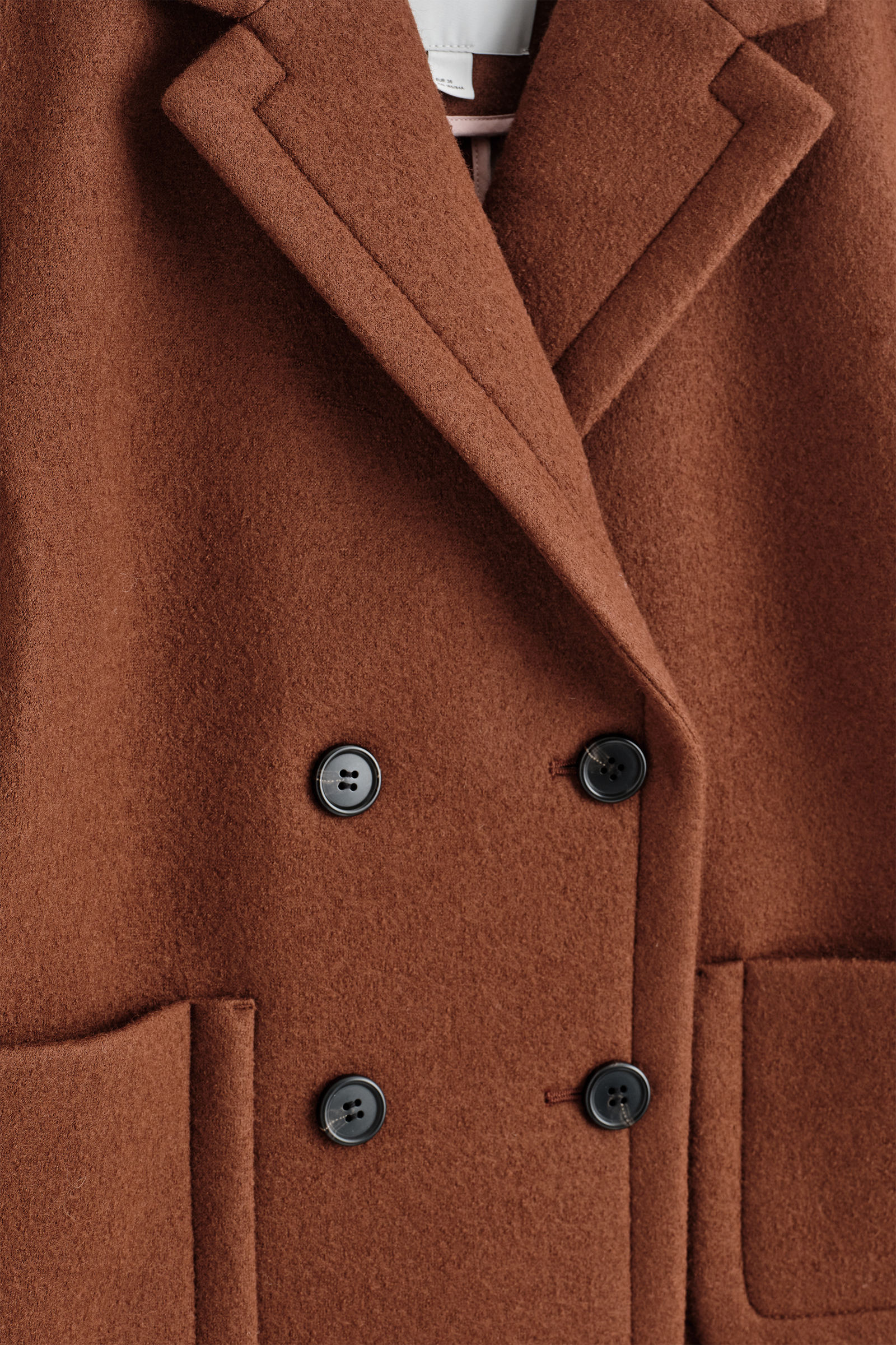 CROPPED DOUBLE-BREASTED WOOL BLAZER クロップド ダブル