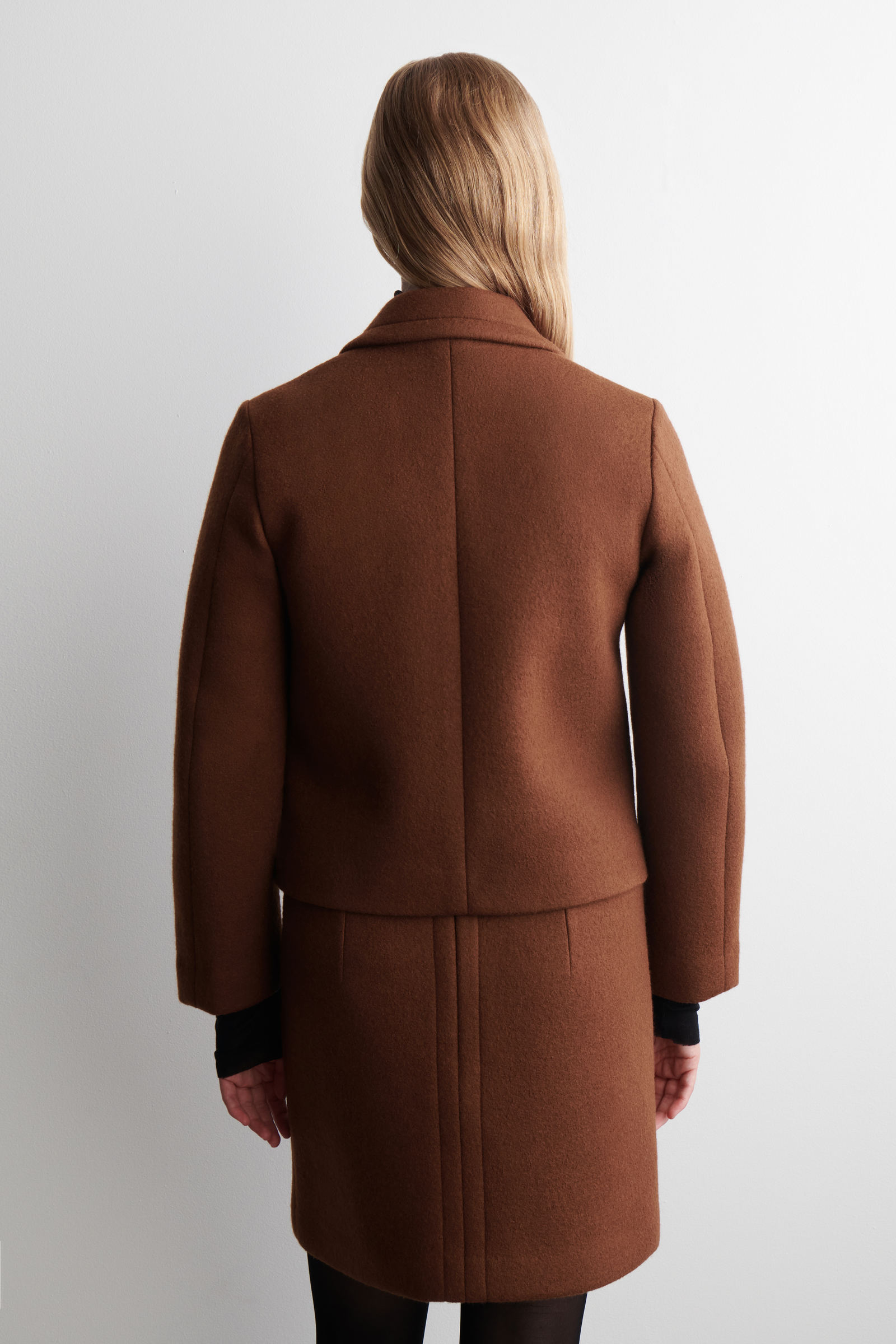 CROPPED DOUBLE-BREASTED WOOL BLAZER クロップド ダブルブレスト